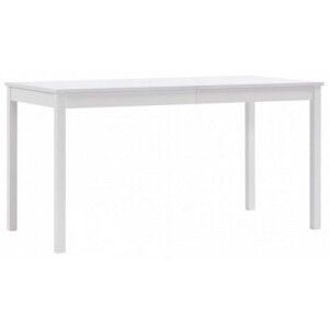 Fehér fenyőfa étkezőasztal 140 x 70 x 73 cm
