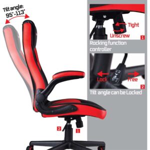 Racing BGEU-A136 Gaming szék piros