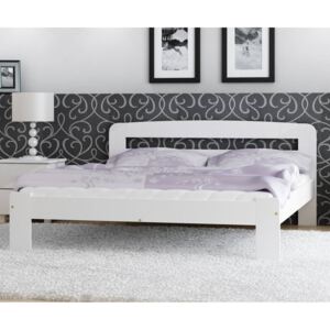AMI bútorok Marcelína ágy 120x200 tömör fenyő fehér
