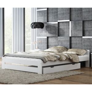 AMI bútorok Euro ágy fenyő 120x200 tömör fehér