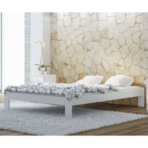 AMI bútorok Adéla ágy tömör fenyő 120x200cm fehér