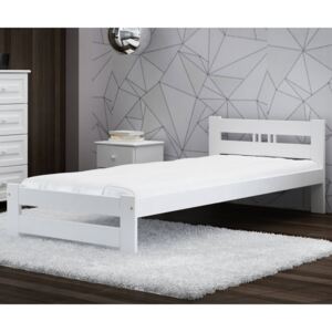 AMI bútorok LUX VitBed tömör fenyő ágy fehér 90x200cm