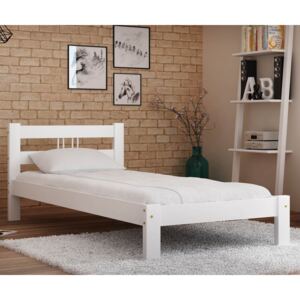 AMI bútorok Virginia tömör fehér ágy 90x200
