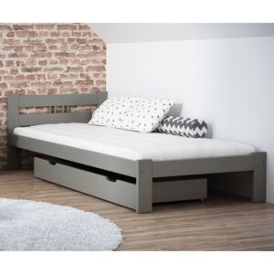 AMI bútorok ESM1 fenyő ágy 90x200cm szürke