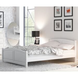 AMI bútorok Mela fenyő ágy 90x200 fehér