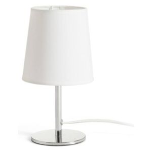 MINNIE asztali lámpa fehér króm 230V E14 15W