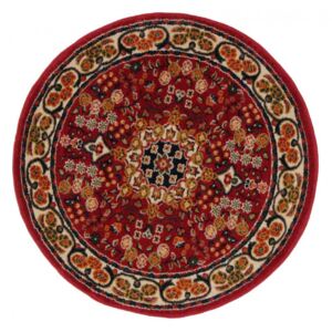 Kerek szőnyeg Afshar Red 100x100 gépi perzsa szőnyeg