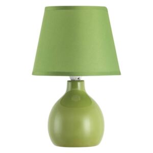 Ingrid, kerámia asztali lámpa, szövet búrával /zöld - Rábalux