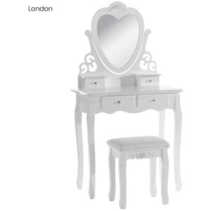 Fésülködő asztal London (fehér)