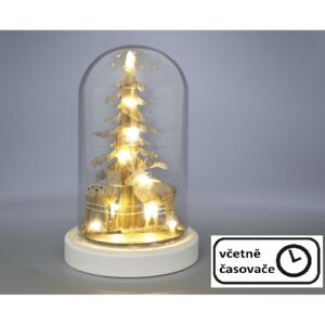 Karácsonyi dekoratív kúp szervas NEXOS 10 LED - meleg fehér