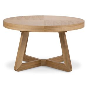 Bodil bővíthető étkezőasztal tölgyfa lábakkal, ø 130 cm - Windsor & Co Sofas