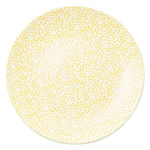 MISS DAISY tányér Ø 21 cm - sárga/zöld
