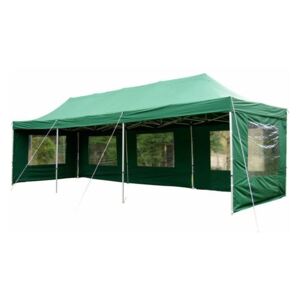 Összecsukható kerti sátor PROFI 3 x 9 m - zöld