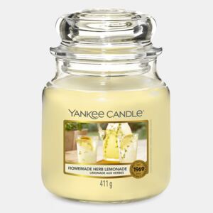 Yankee Candle Homemade Herb Lemonade gyertya, közepes sárga