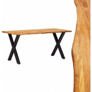 Tömör tölgyfa étkezőasztal 160 x 80 x 75 cm