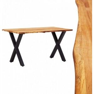 Tömör tölgyfa étkezőasztal 140 x 80 x 75 cm