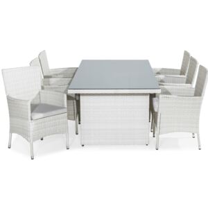 Asztal és szék garnitúra VG5506 Fehér