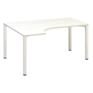 Alfa 200 ergo irodai asztal, 180 x 120 x 74,2 cm, balos kivitel, fehér mintázat, RAL9010