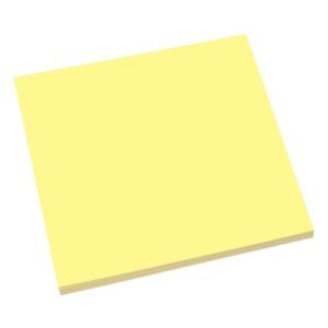Öntapadó jegyzettömb, elektrosztatikus, 100x100 mm, 100 lap, SIGEL, sárga
