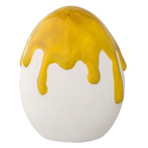 Mia sárga, tojáűs alakú agyagkerámia dekoráció - Bloomingville