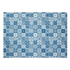 Mozaik mintás szőnyeg, 190x135 cm - MOZAIQUE EN BLEU