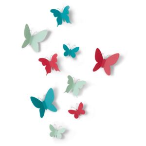 Butterflies 9 db-os 3D falmatrica szett - Umbra