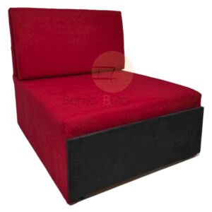 Modern fotelágy - fekete -piros