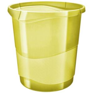 Papírkosár, 14 liter, ESSELTE Colour` Ice, áttetsző sárga (E626287)