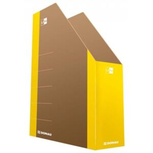 Iratpapucs, karton, 80 mm, DONAU Life, neon sárga (D3550S)