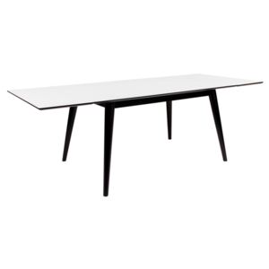 Széthúzható asztal Ronald 230, fekete / fehér