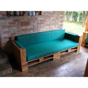 ROYAL GRANDE párnázott karfás raklap kanapé