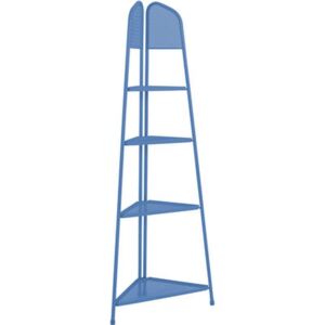 MWH kék fém balkon sarokpolc - magasság 180 cm - ADDU