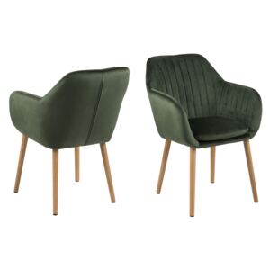 Stílusos szék Nashira - erdei zöld VIC