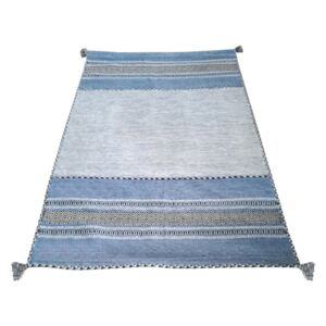 Antique Kilim kék-szürke pamutszőnyeg, 120 x 180 cm - Floorita