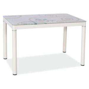Damar Asztal 80x60cm Krém