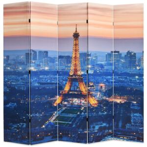 VidaXL éjszakai Párizs mintás paraván 200 x 170 cm