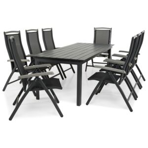 Asztal és szék garnitúra VG5239 Fekete