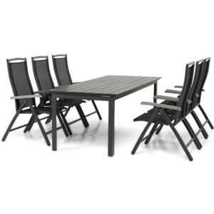 Asztal és szék garnitúra VG5244 Fekete