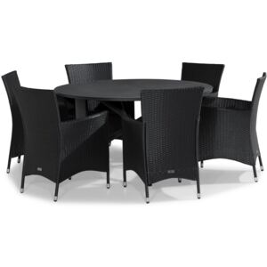 Asztal és szék garnitúra VG5512 Fekete + fehér