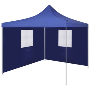 Kék színű összecsukható sátor 2 fallal 3 x 3 méter