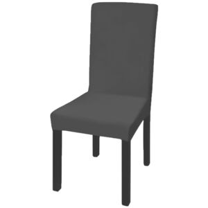 VidaXL 6 db fekete szabott nyújtható székszoknya