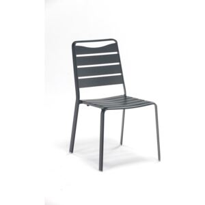 Spring 4 db szürke egymásra rakható alumínium kerti szék - Ezeis