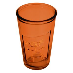 Afrodita narancssárga pohár újrahasznosított üvegből, 300 ml - Ego Dekor