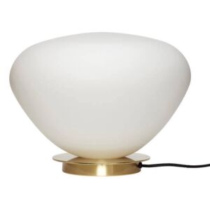 Szabálytalan alakú matt fehér asztali lámpa