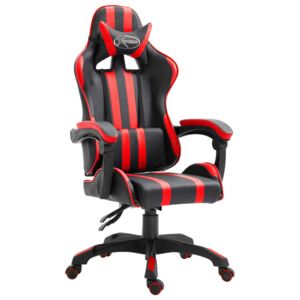 VidaXL piros műbőr gamer szék