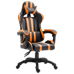 VidaXL narancssárga műbőr gamer szék