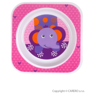 AKUKU | Nem besorolt | Gyerek tányér Akuku rózsaszín elefánt | Rózsaszín |