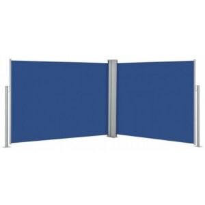 Kék behúzható oldalsó napellenző 140 x 1000 cm