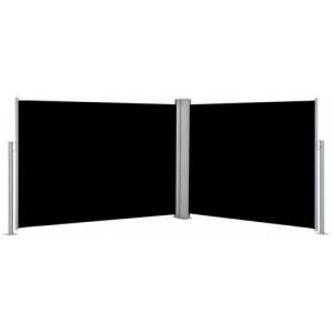 Fekete behúzható oldalsó napellenző 100 x 1000 cm