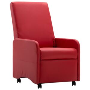 VidaXL piros dönthető műbőr fotel